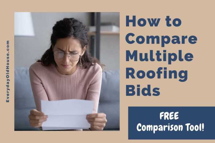 How to Compare Multiple Roofing Quotes [Comparison Tool] - Everyday Old ...